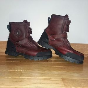 Like new mens burgandy Polo Ralph Lauren boots